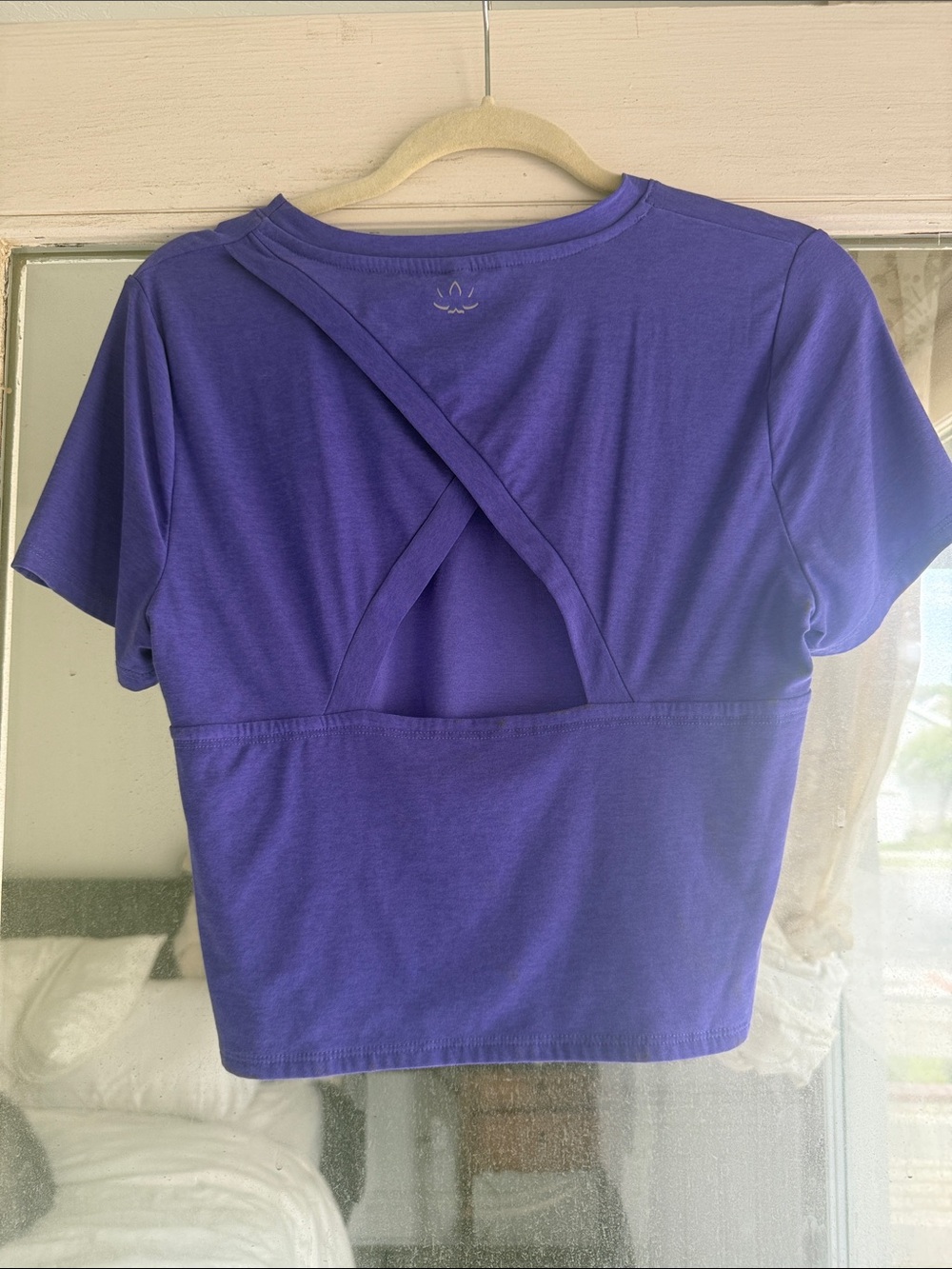 Beyond Yoga Simple Purple Short Sleeve Tee - Picture 3 of 3